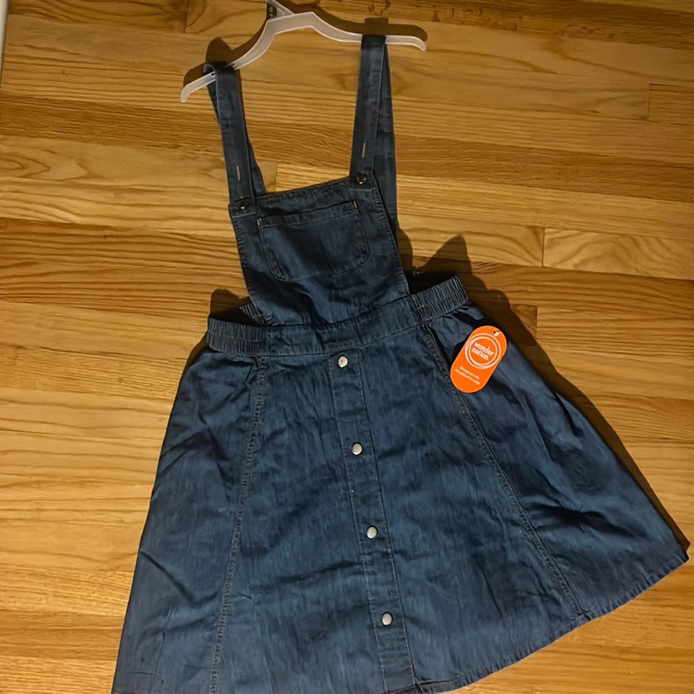 Wonder Nation overall dress, size 14-16, selling bc Walmart sent the wrong size